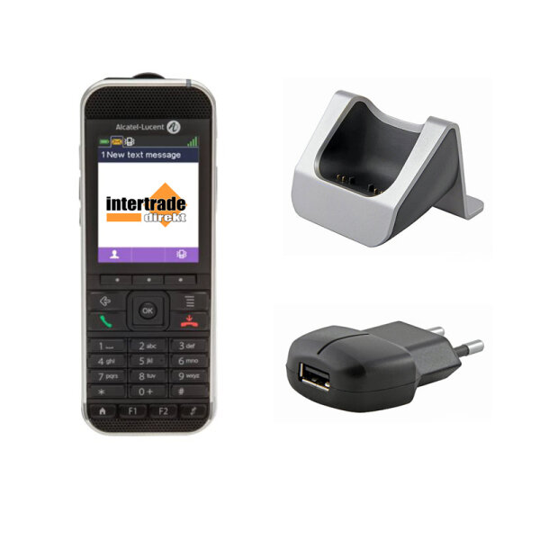 Bundle: Alcatel 8242s DECT Mobilteil (3BN67342AB) Set
inkl. Ladeschale (3BN67331AB) und EU Netzteil (3BN67335AA)